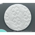 Round cosmetic makeup cotton pad with pattern